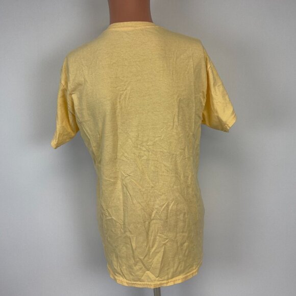 Vintage 90s New Orleans French Quarter T Shirt Mens Size M Yellow Mardi Gras - Picture 3 of 4